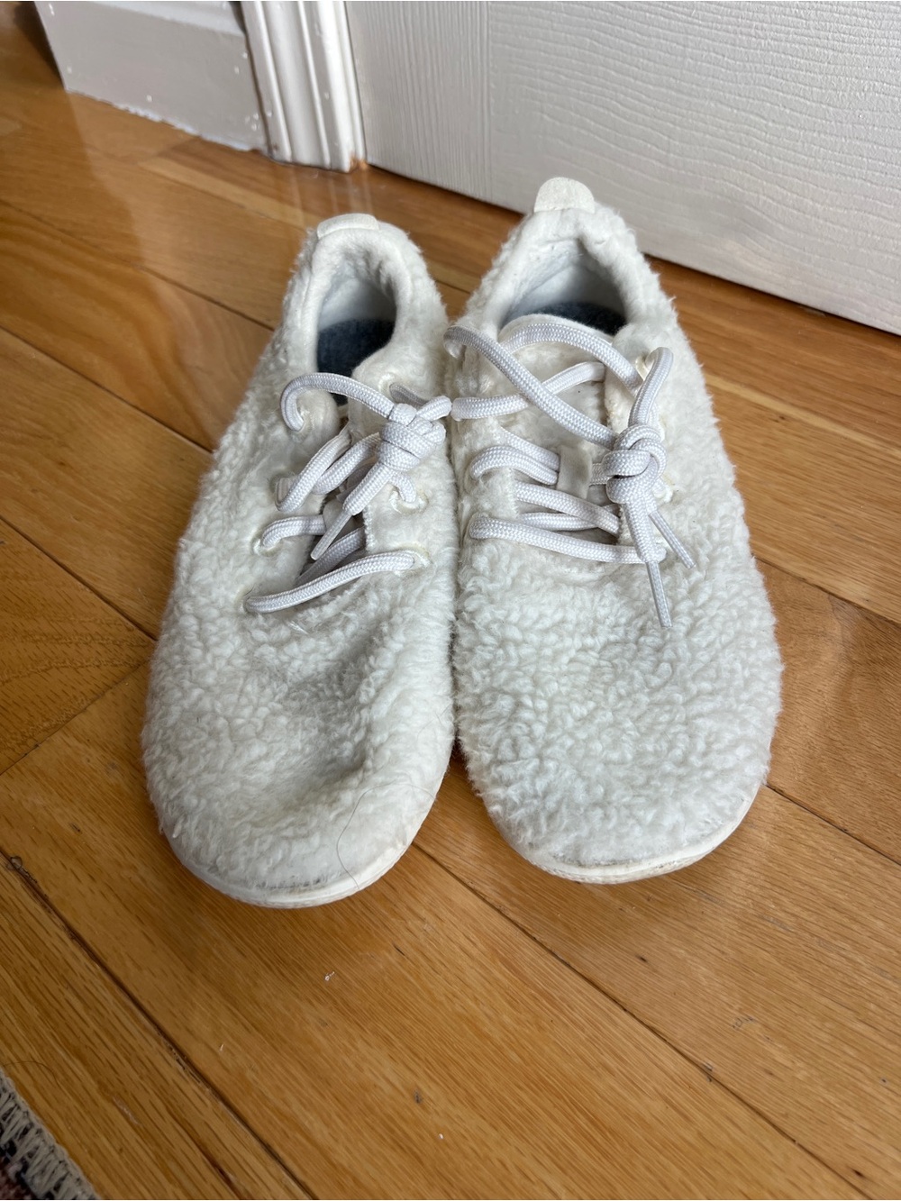 allbirds Women's Off-White Sherpa Lace-Up Sneakers